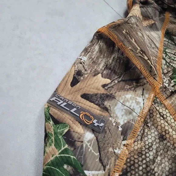 Scentlok Men's Savanna AERO Attack V2 1/4 Zip Hunting Shirt Realtree Camo Carbon